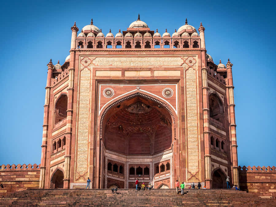 Picture/Photo: Buland Darwaza (Victory Gate), Dargah mosque. Fatehpur  Sikri, Uttar Pradesh, India