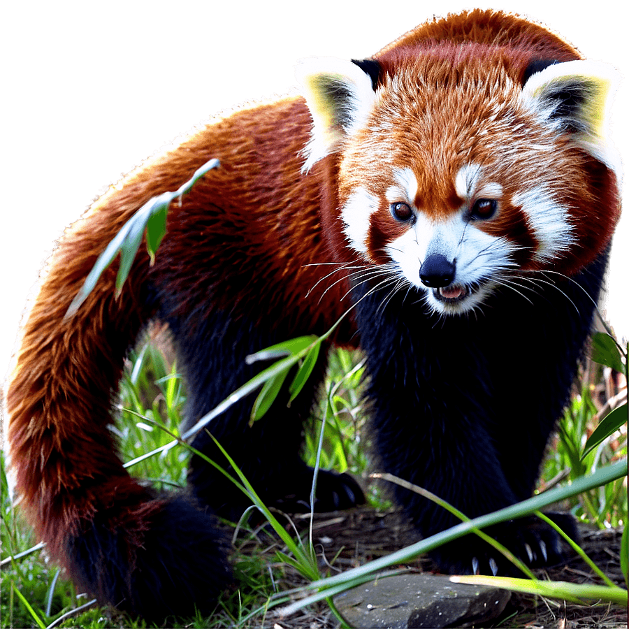 Red Panda in Forest Background PNG ltq63