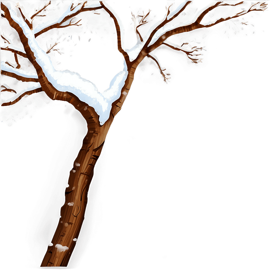 Snowy Tree Branches PNG 06212024