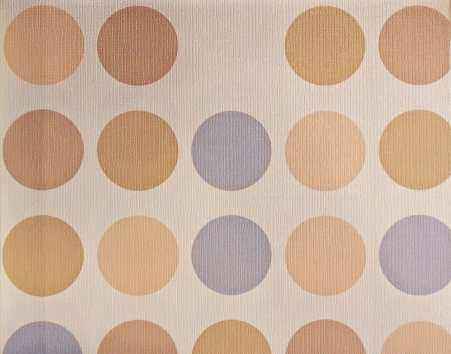 umpapel de parede com um padrão de círculos em cores diferentes