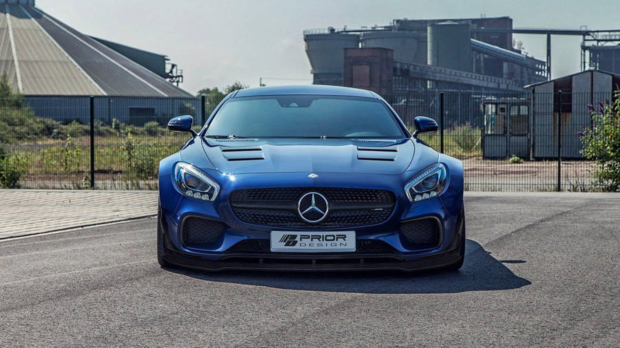 BlauerMercedes-Benz Luxuswagen HD