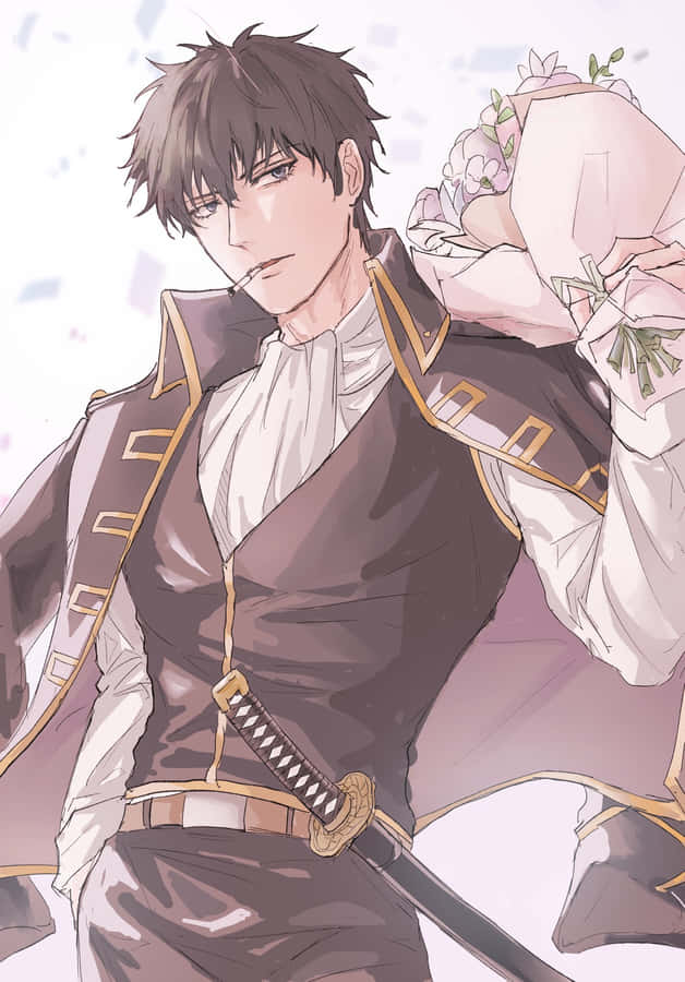 Hijikata_ Toshiro_ Anime_ Charakter_ Porträt