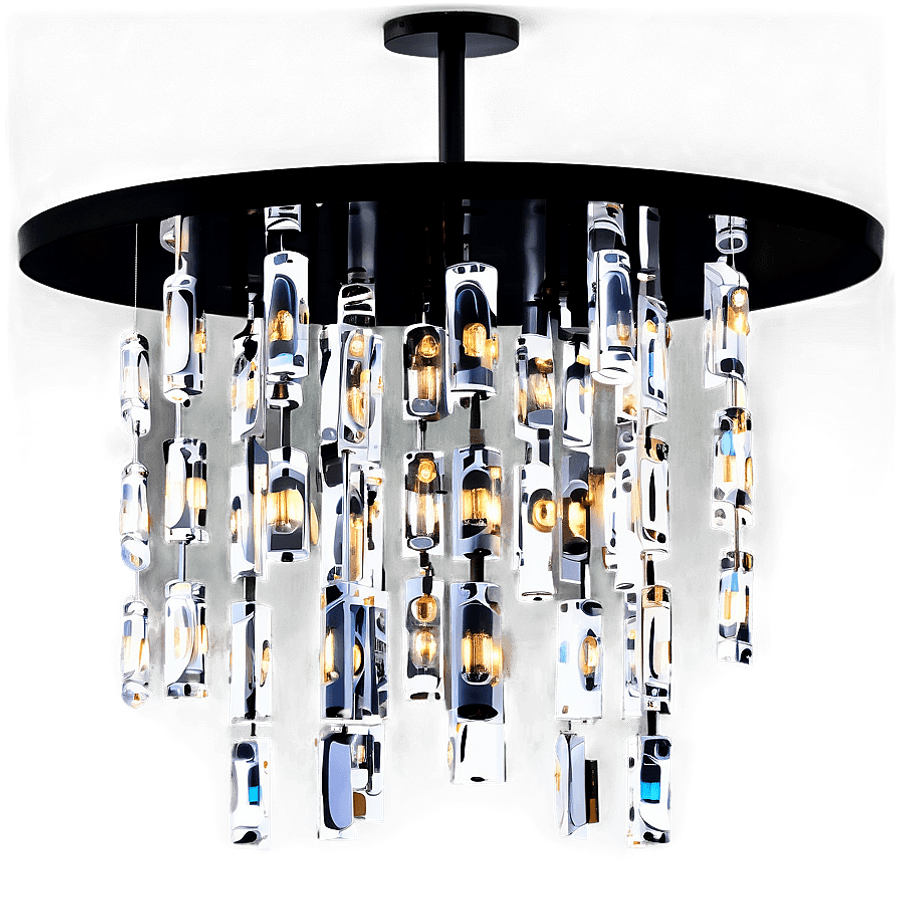 Modern Round Chandelier PNG 06282024