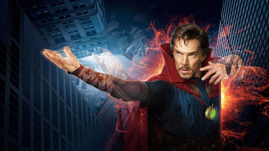 2560x1440Marvel Doctor Strange Blau und Rot