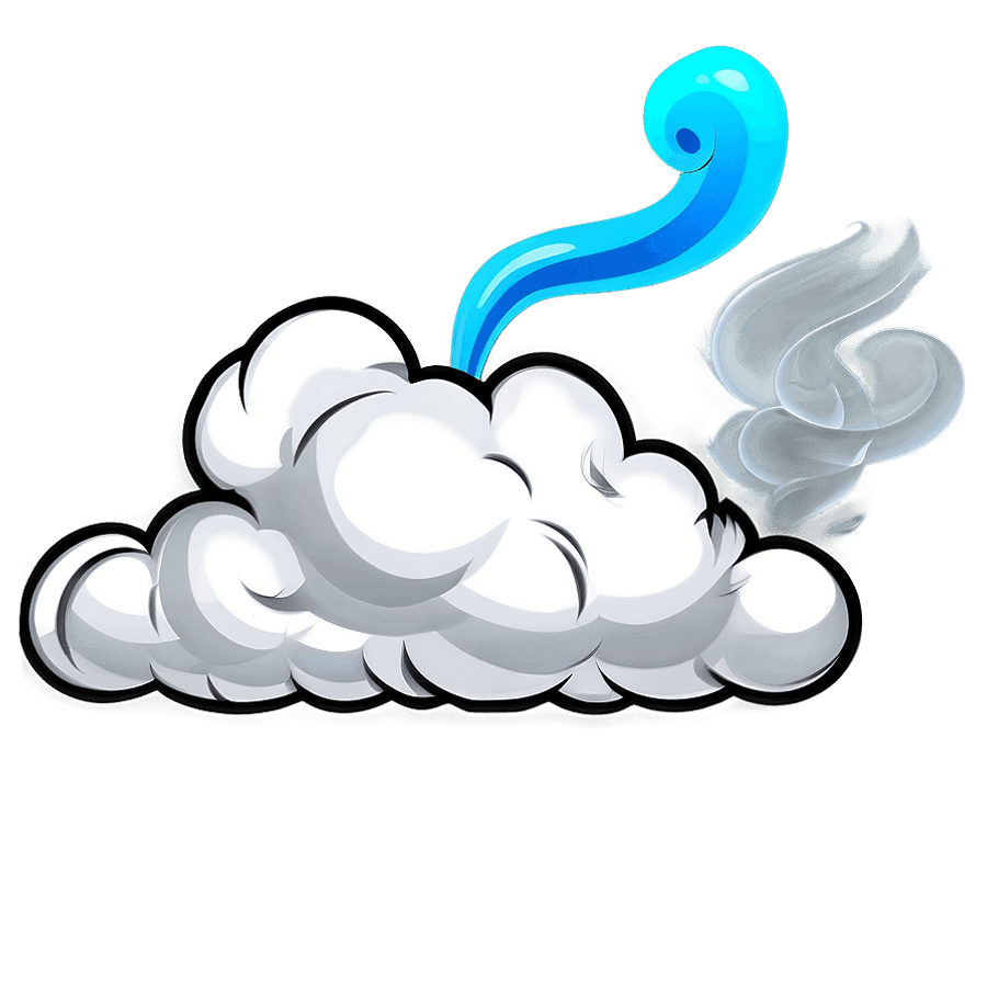 Cartoon Smoke Cloud PNG ccm