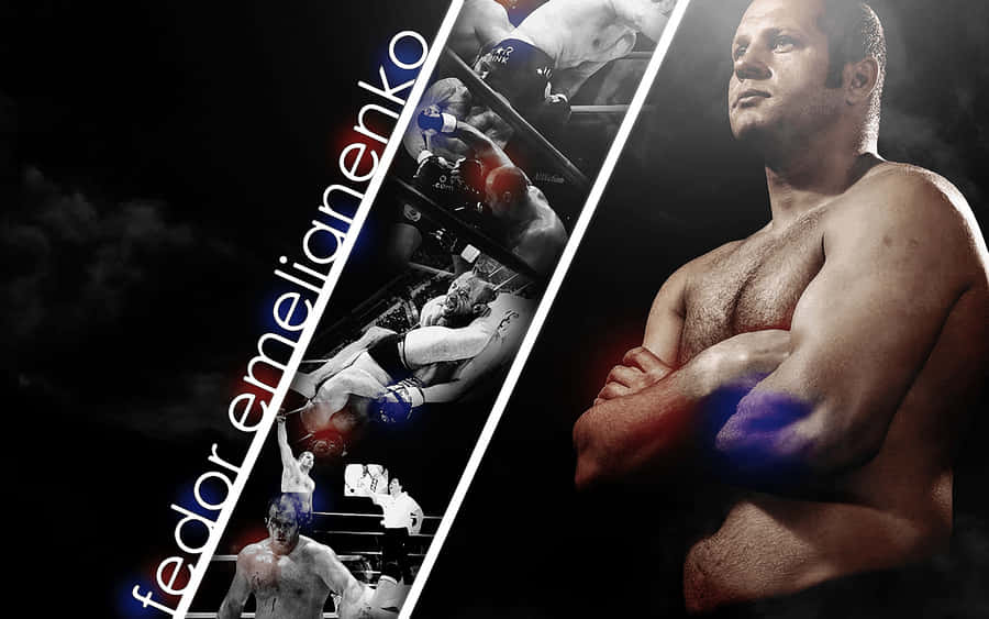Grafisk kunsttapet af den russiske mixed martial artist Fedor Emelianenko