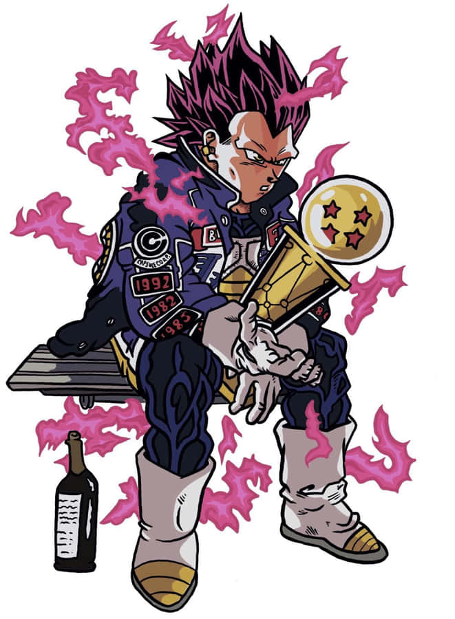 Vegeta Drip Meme Kunstwerk