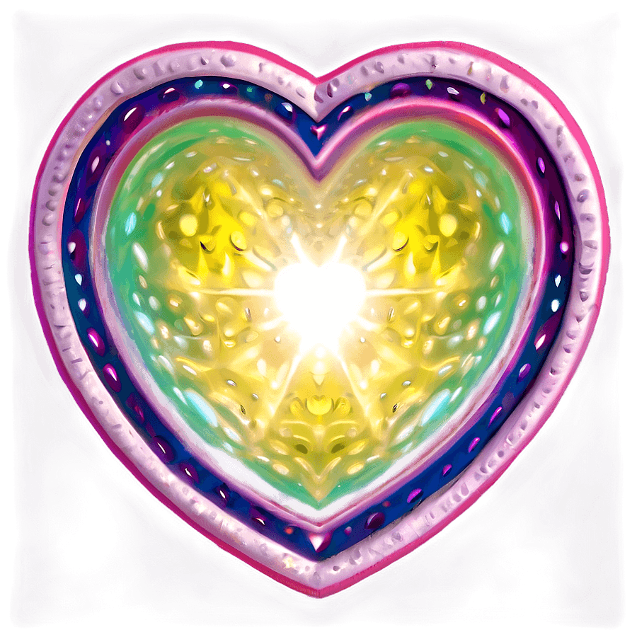 Y2K Heart Pattern PNG jsl20