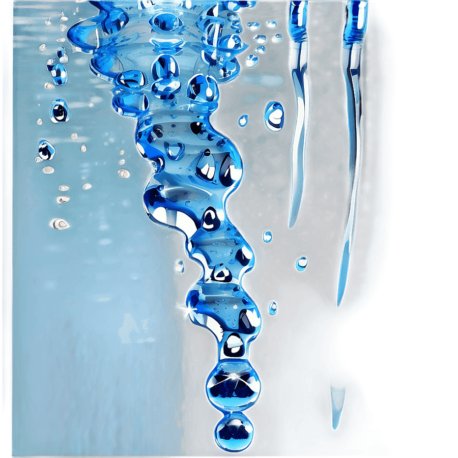 Sparkling Blue Aesthetic Water PNG 06202024