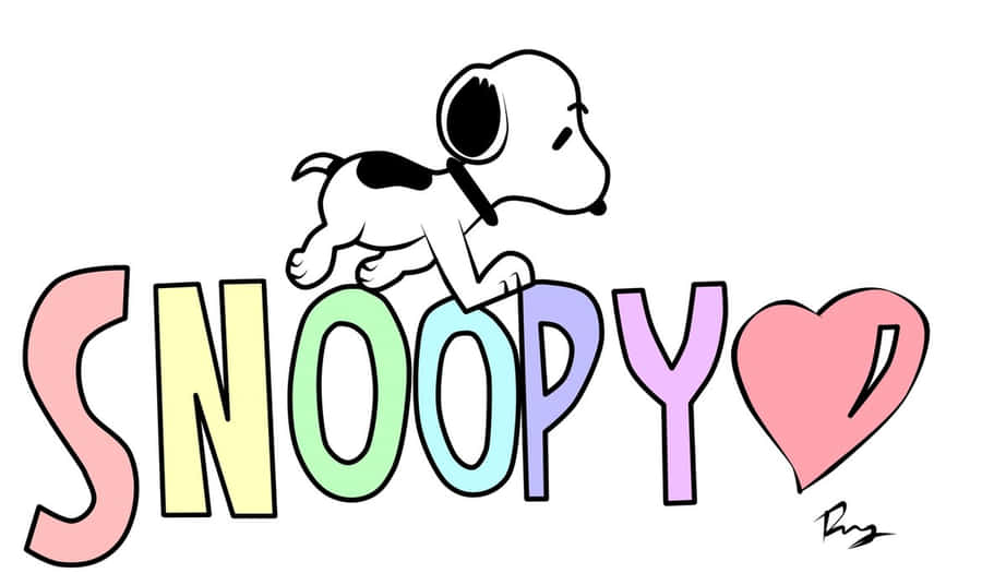 Snoopy Liebe Desktop-Hintergrund