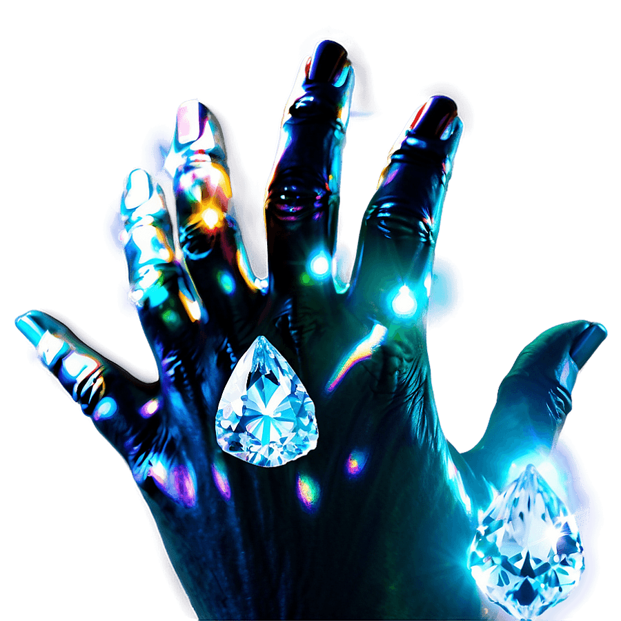 Luminous Diamond Hands Image PNG pcv