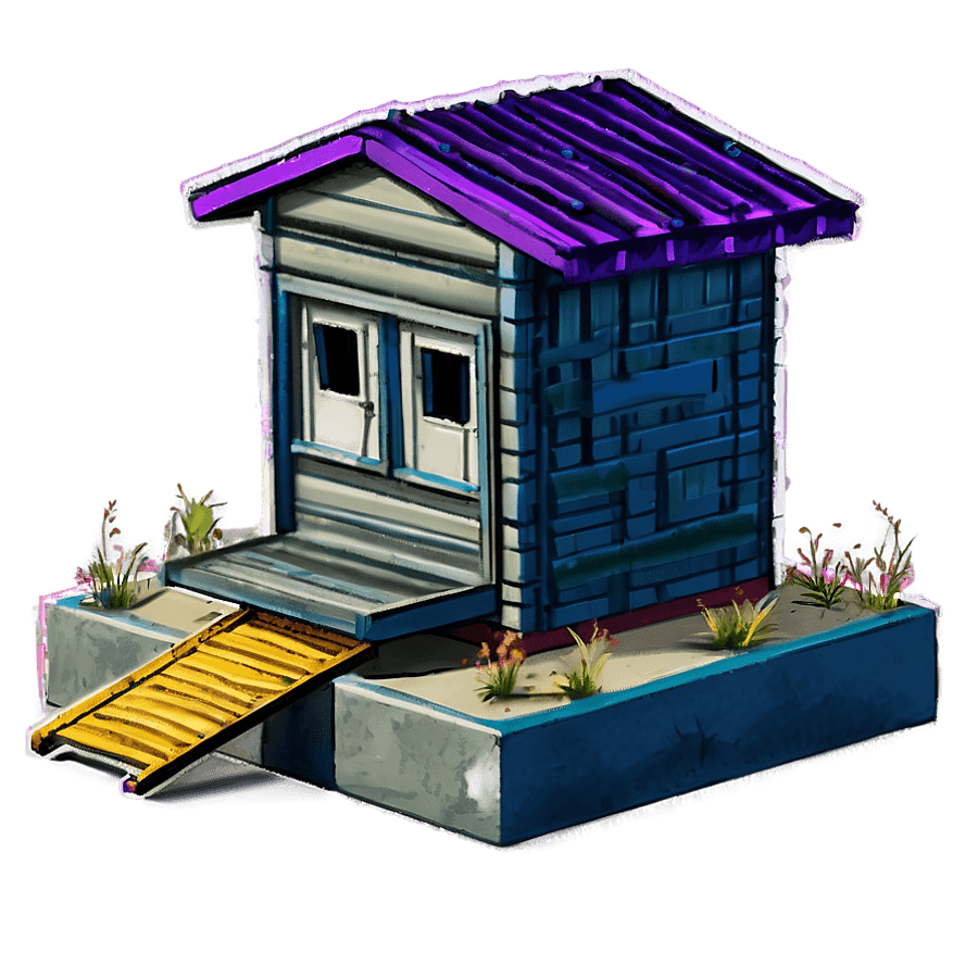 Trap House with Rooftop Access PNG ewd51