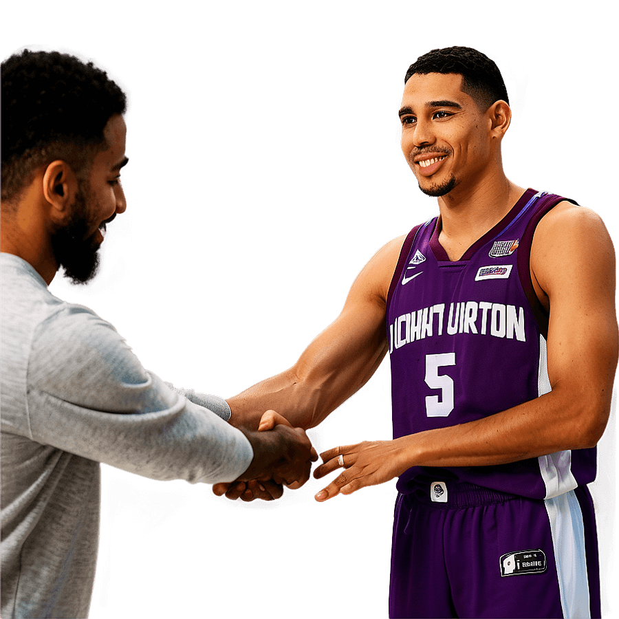 Tyrese Haliburton Signature Handshake PNG vwq