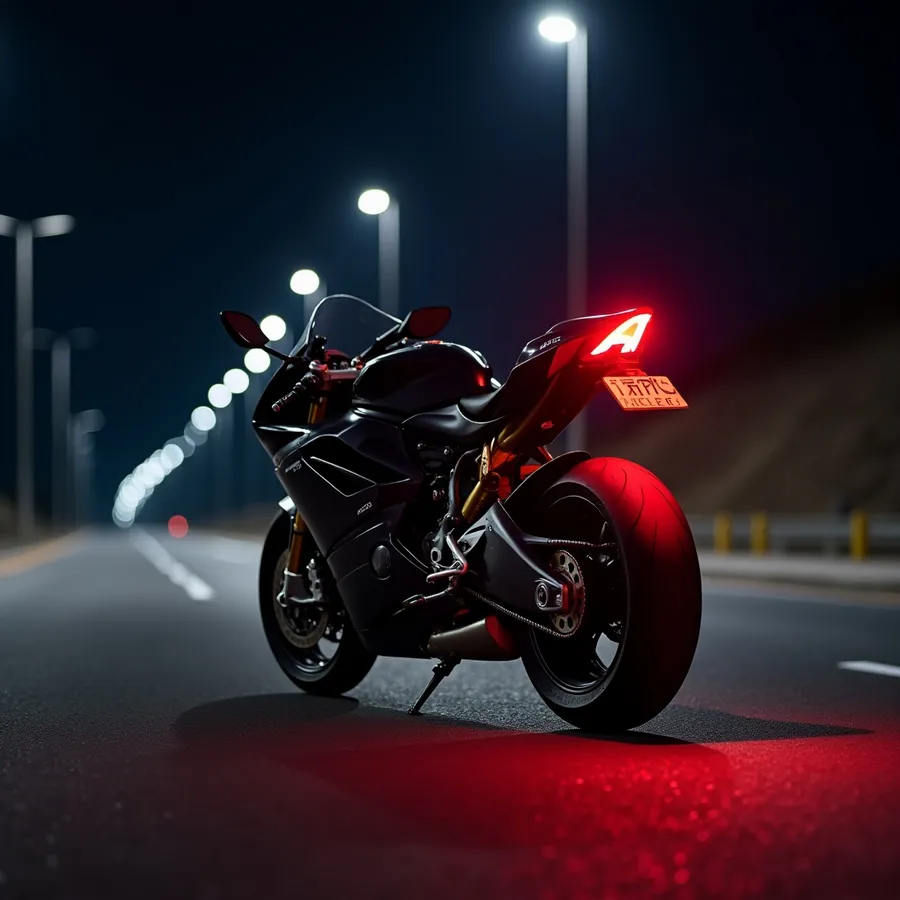 ducati panigale,Night,Dessert,Highway