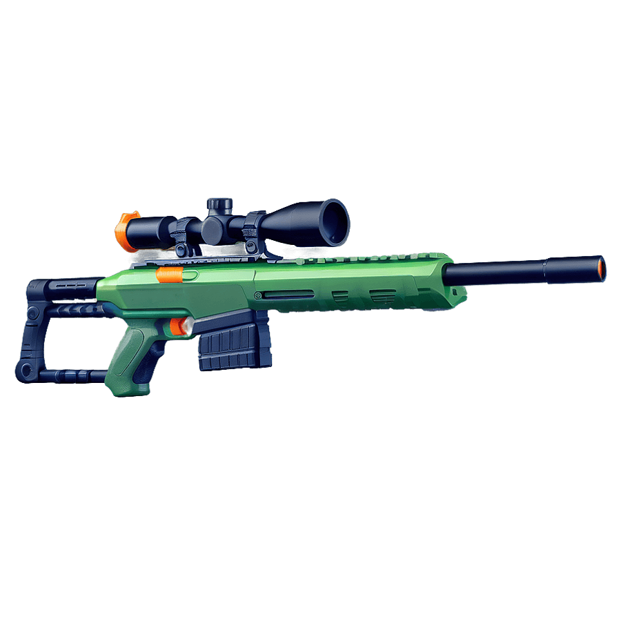Nerf Gun with Scope PNG 05252024