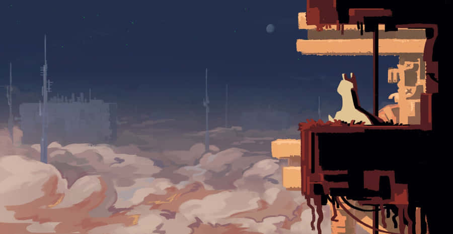 Slugcat di Rain World in Bilico tra le Nuvole