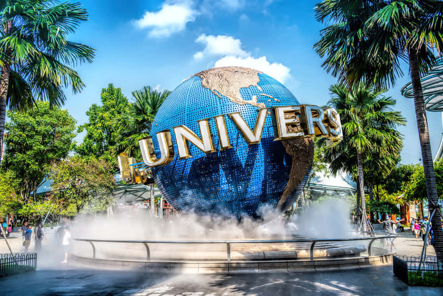 Universal Studios Singapur Globus Eingang