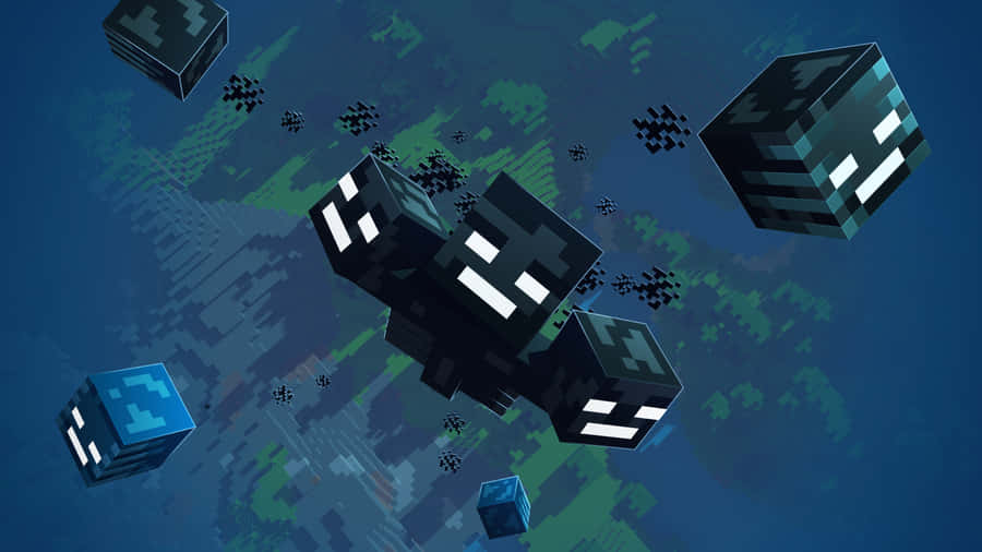 MinecraftWither bakgrundsbild i 3840 x 2160