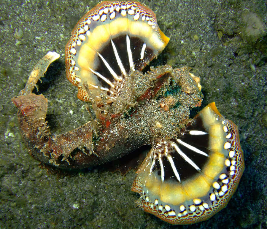 Peixe Escorpião Camuflado Subaquático