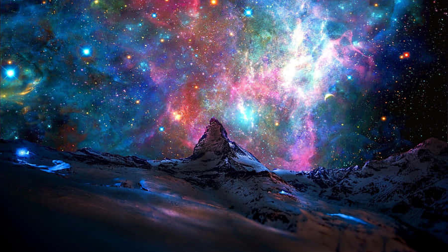 Einatemberaubendes Kunstwerk, das uns an die fernen und entfernten Ränder des Universums entführt.