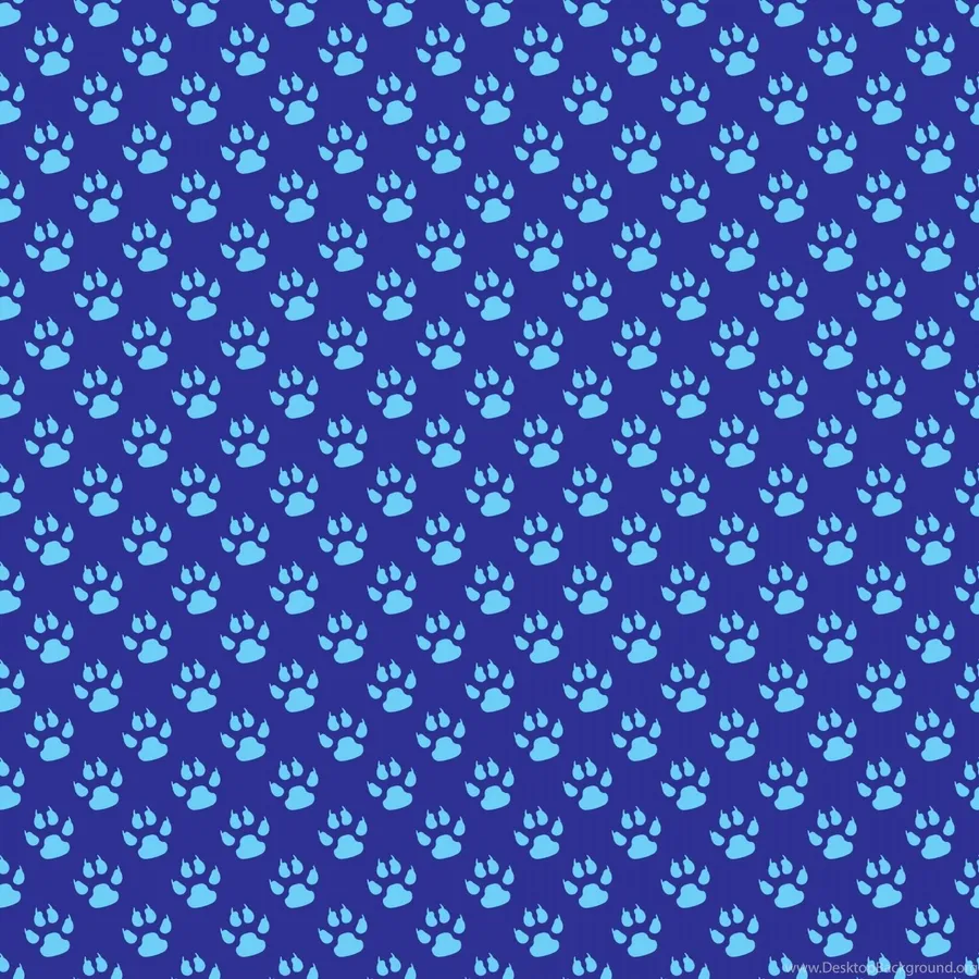 Blue Paw Print Patterns wallpaper