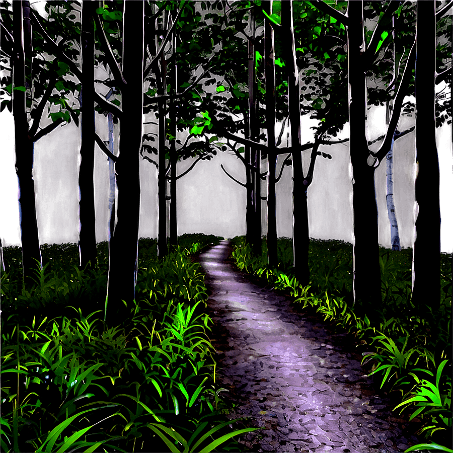Dark Forest Pathway PNG 59