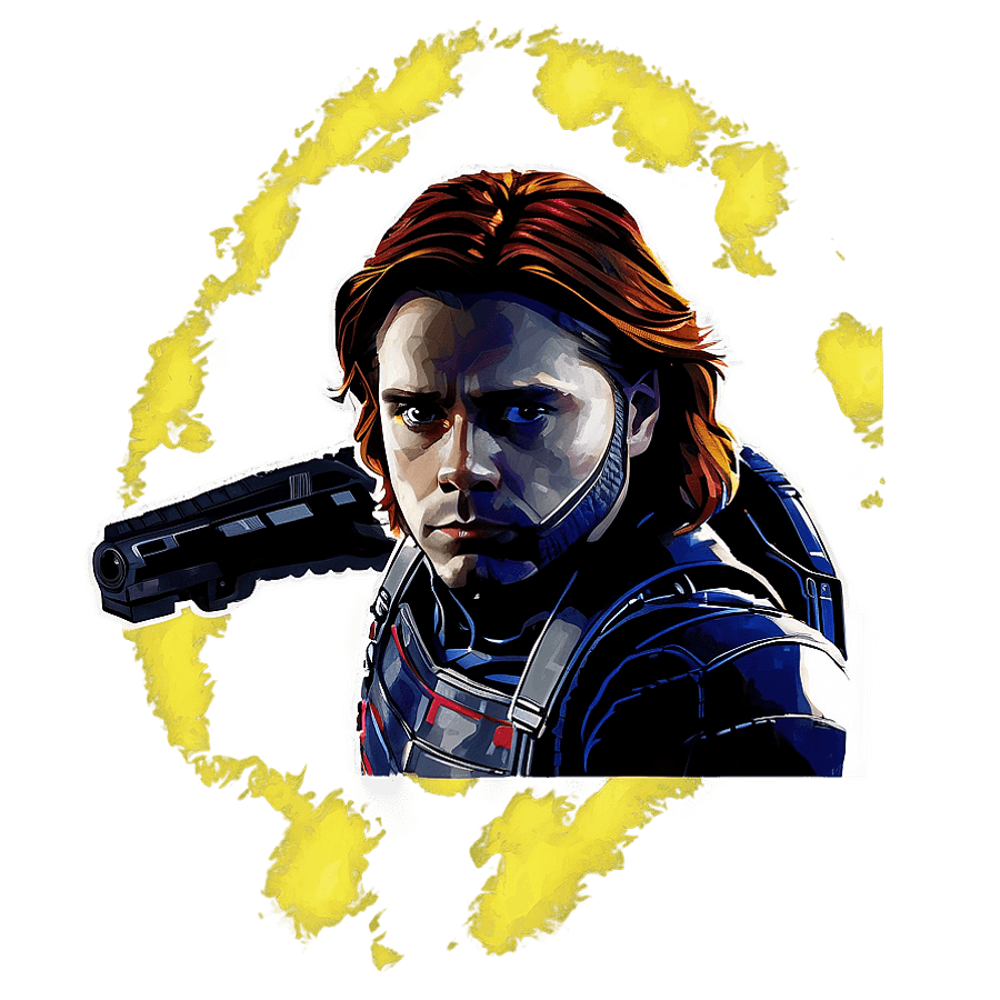 Winter Soldier Movie Poster PNG whn