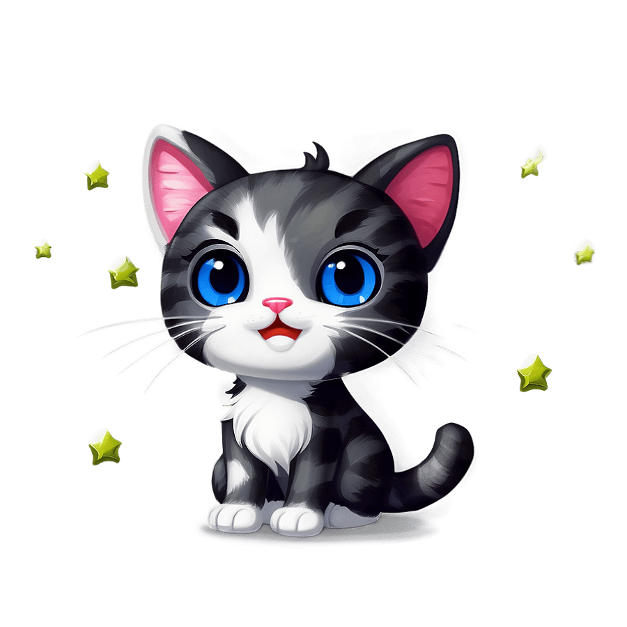 Pop Cat Cute Mascot PNG mfq