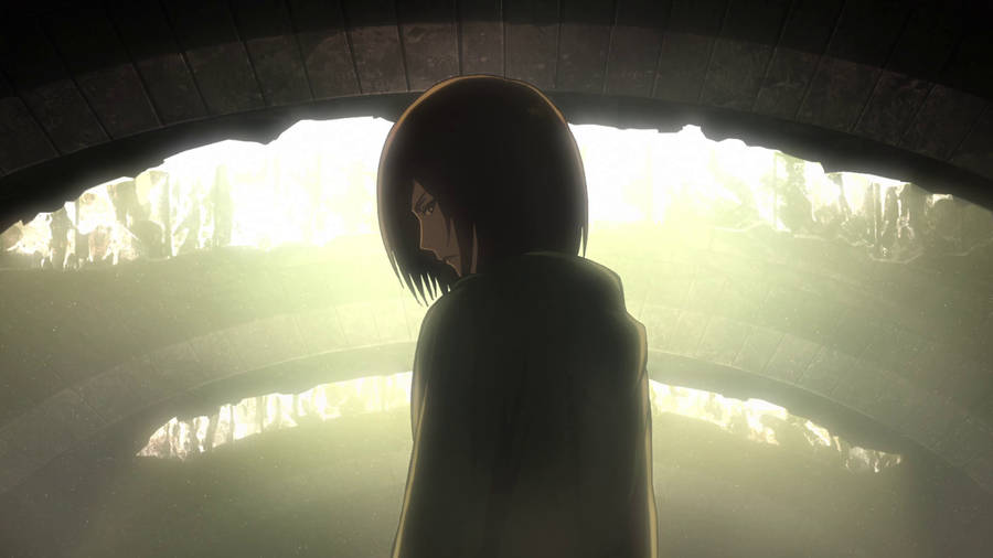 Attackon Titan dator Mikasa lämnar