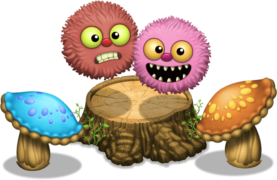 Colorful Monstersand Mushrooms