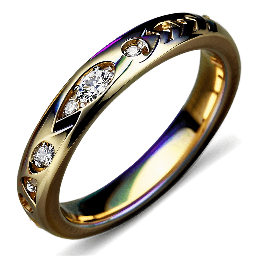 Unique Wedding Ring PNG vvi