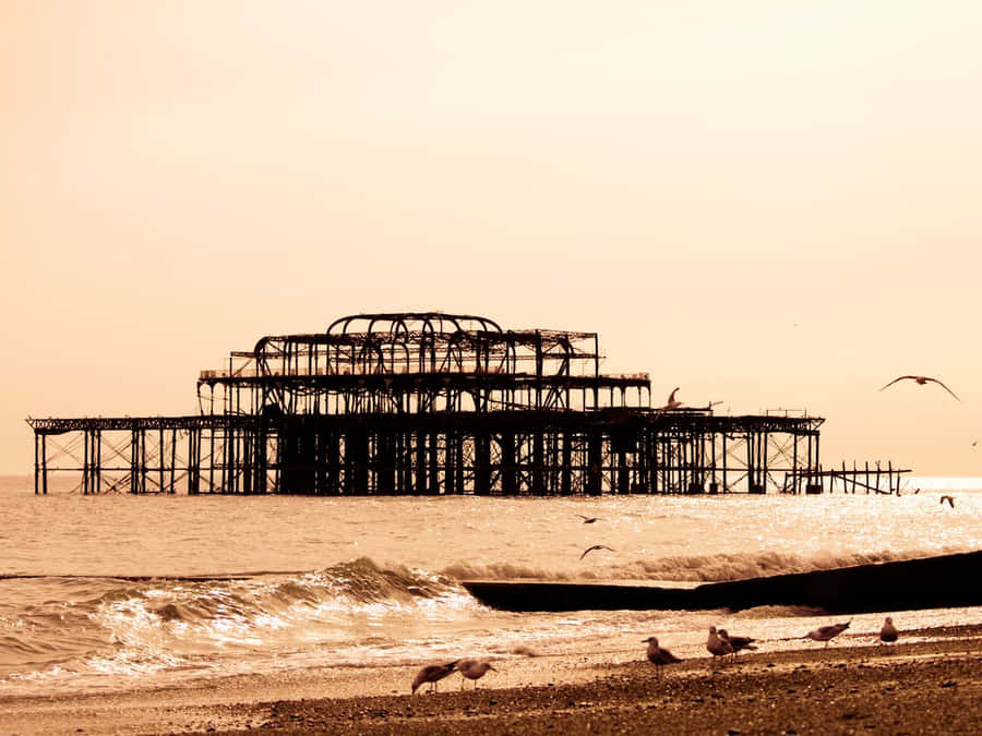 BrightonPier is a famous landmark in Brighton, England.