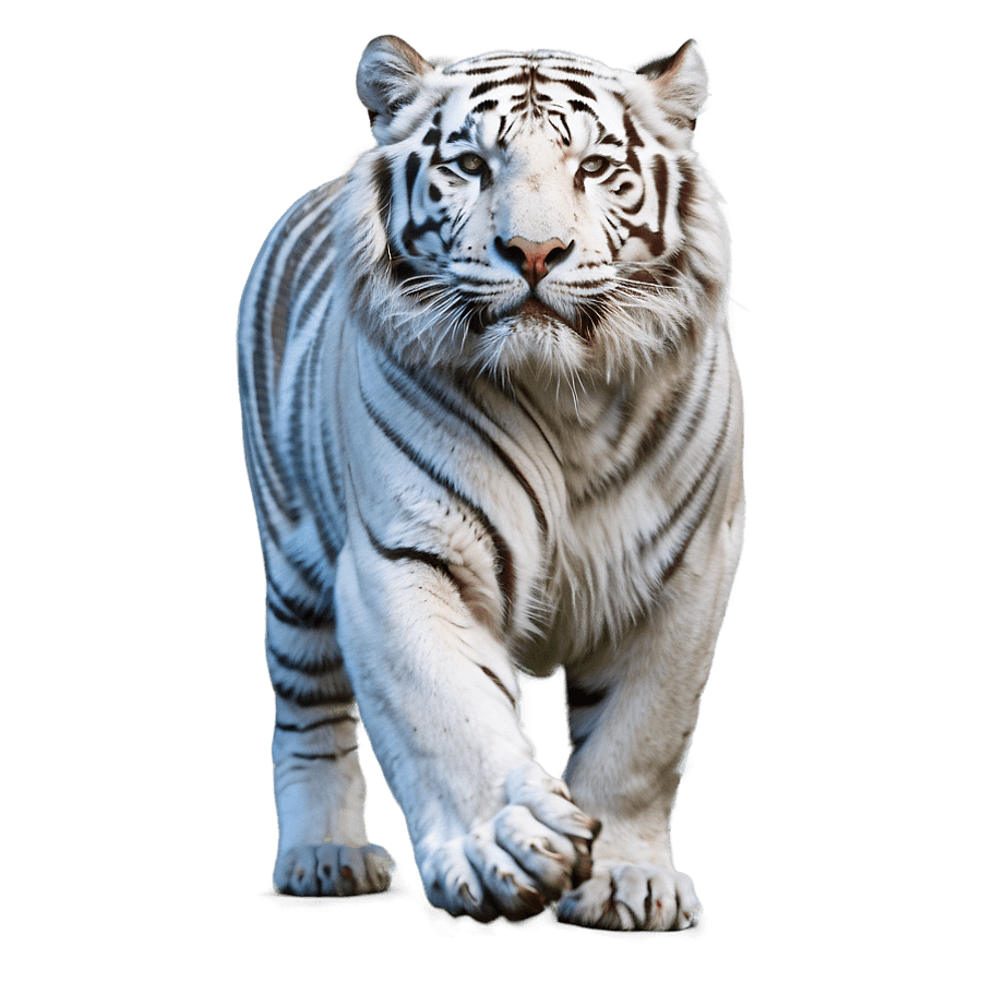 Majestic White Tiger in Mist PNG 06252024