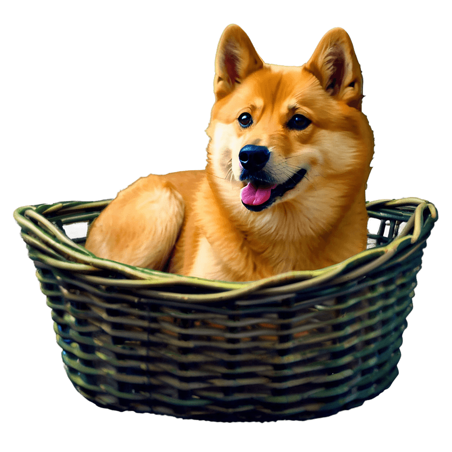 Doge in Basket PNG 97