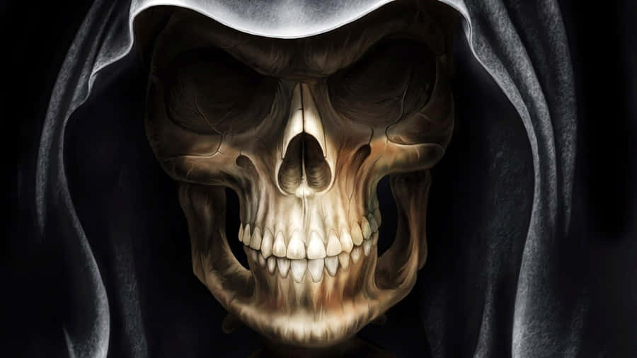 Papelde parede de esqueleto de Halloween 1920 x 1080
