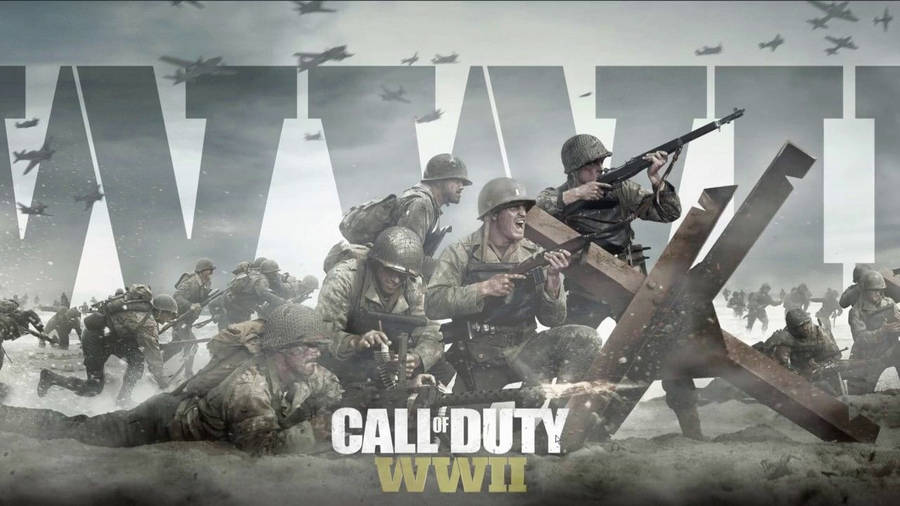 Download Call Of Duty WWII Reveal Poster With Smoke Live Wallpaper ...