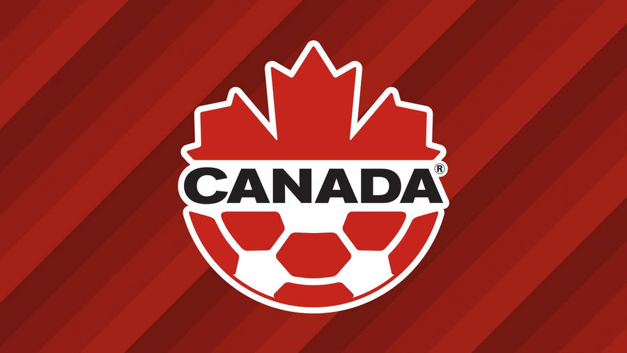 Download Canada National Football Team Red Logo Wallpaper | Wallpapers.com