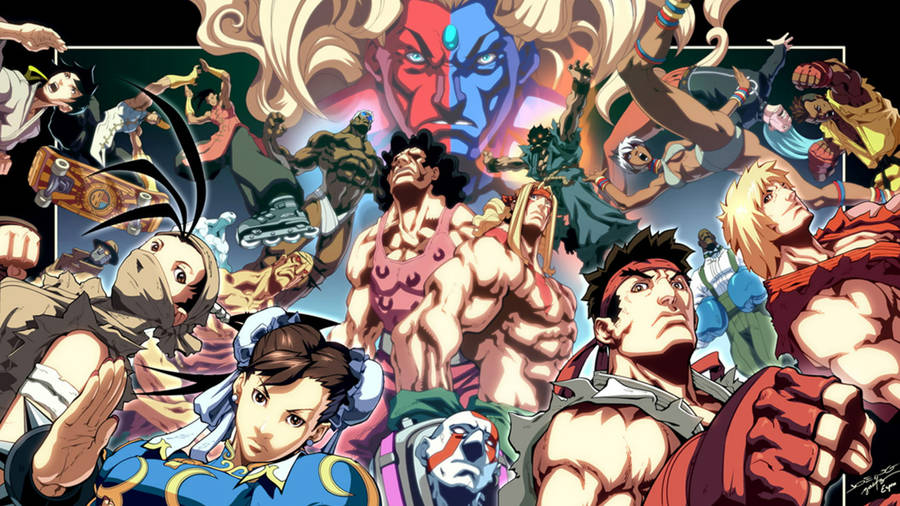 Download Capcom Street Fighter Poster Wallpaper Wallpapers Com