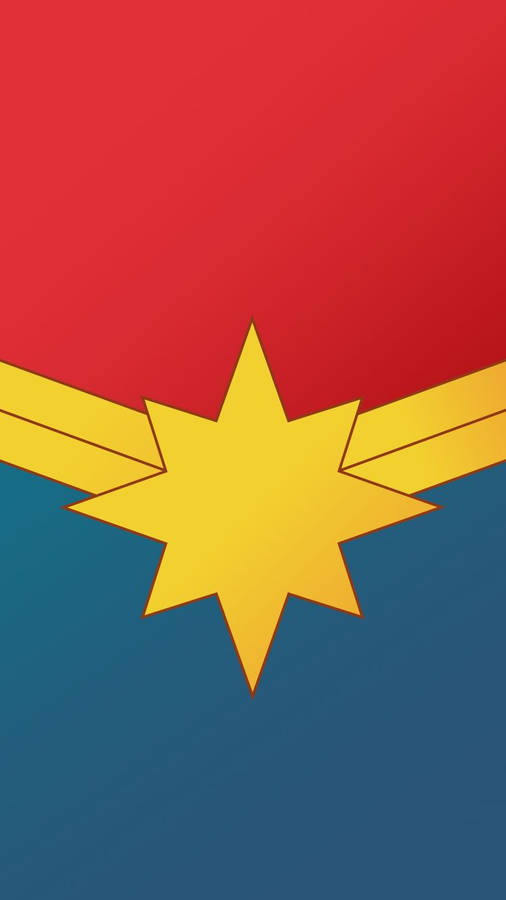 Download Captain Marvel Logo Iphone Wallpaper Captain Marvel Wallpaper Wallpapers Com