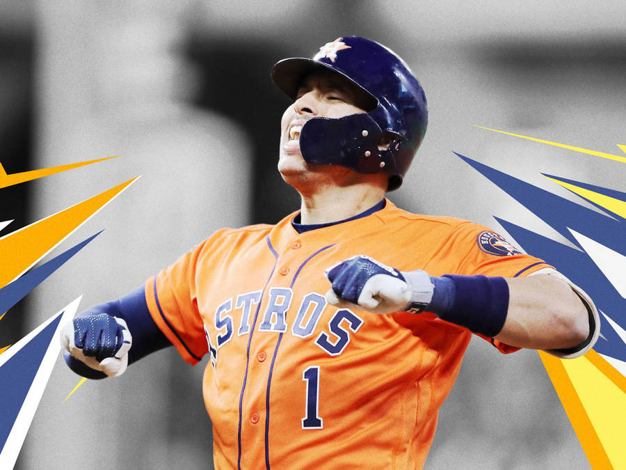 Download Carlos Correa Geometric Fan Art Wallpaper | Wallpapers.com