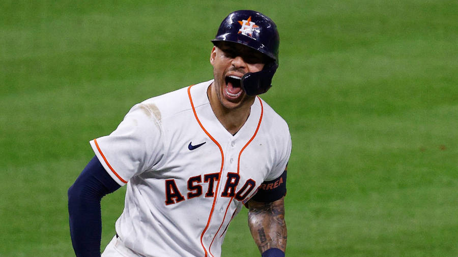 Download Carlos Correa Scream Wallpaper | Wallpapers.com