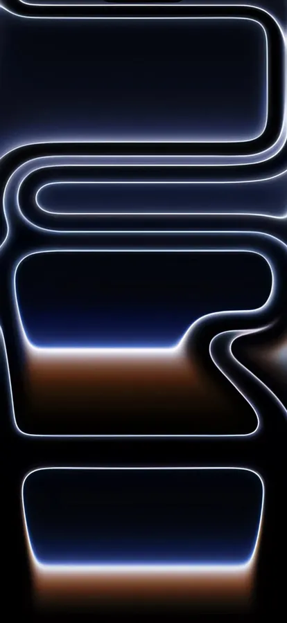 Iphone17 Glowing Outline Design