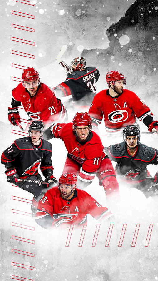 Download Carolina Hurricanes Players Wallpaper