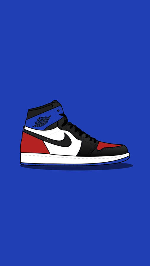 Download Cartoon Nike Shoes Navy Wallpaper | Wallpapers.com