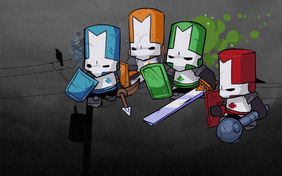 Download Castle Crashers Four Knights Wallpaper | Wallpapers.com