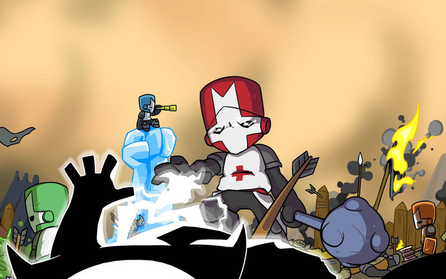 Download Castle Crashers Four Knights War Wallpaper | Wallpapers.com