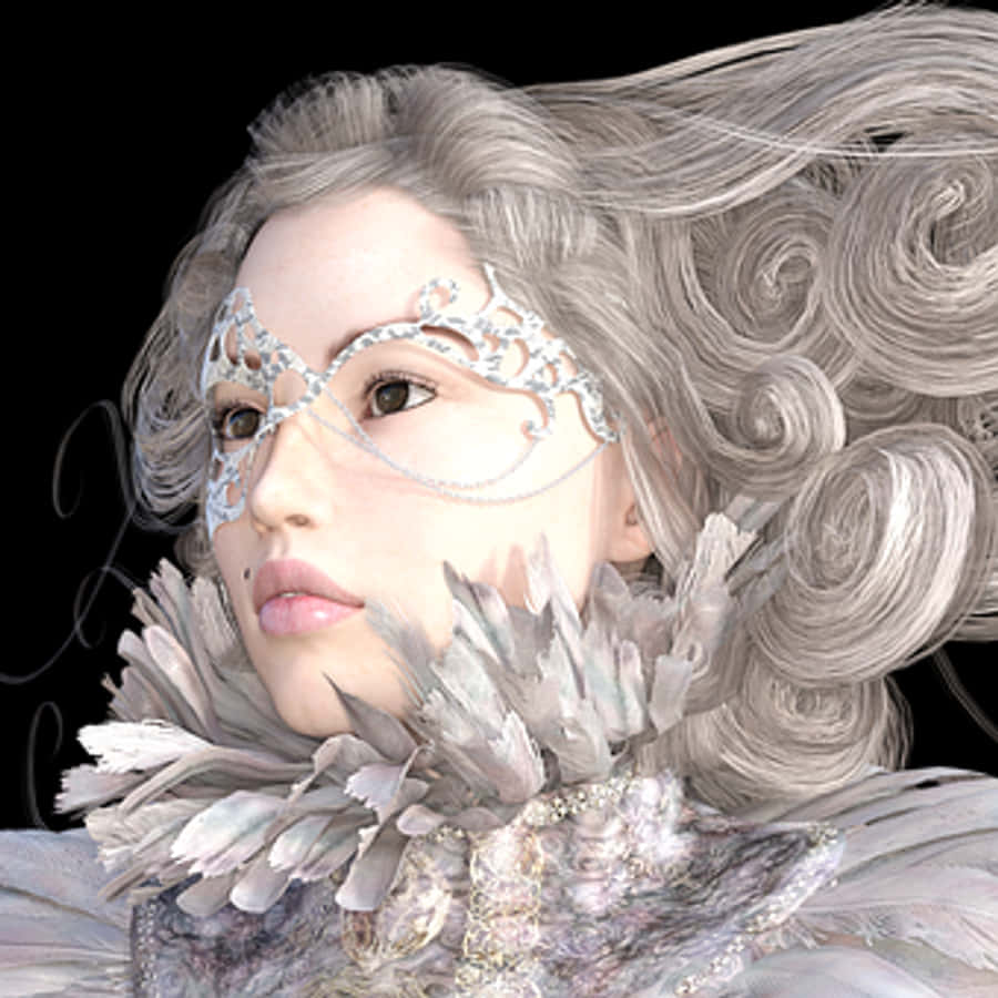 Elegant Masquerade Portrait
