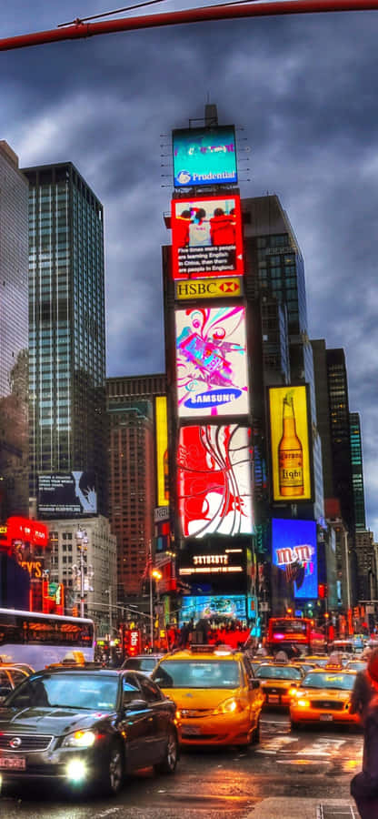 Aprecieo icônico horizonte da cidade de Nova York com o Iphone X.