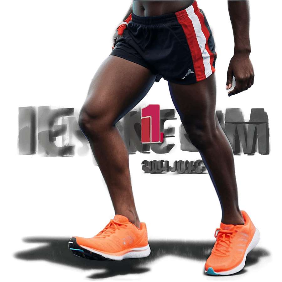 Athletic Running Form PNG 32