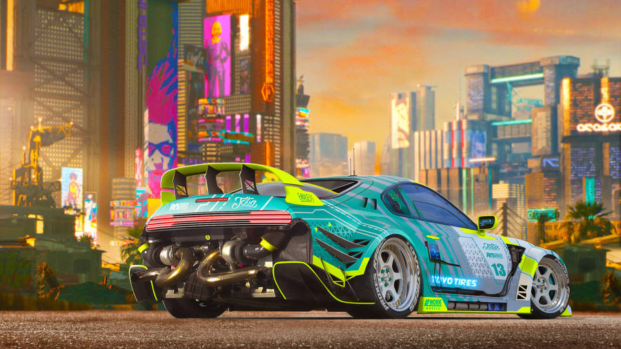 2560x1440Auto Cyberpunk Sportwagen